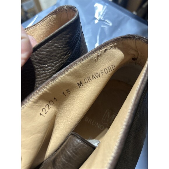 Vibram Brown Leather Gumlite Size 13 Bruno Magli Boot - Picture 2 of 6